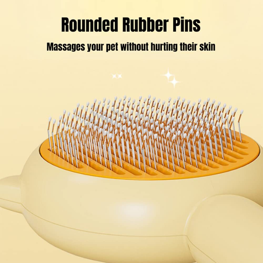Pet Hair Grooming Brush – Easy Clean, For Cats & Dogs”