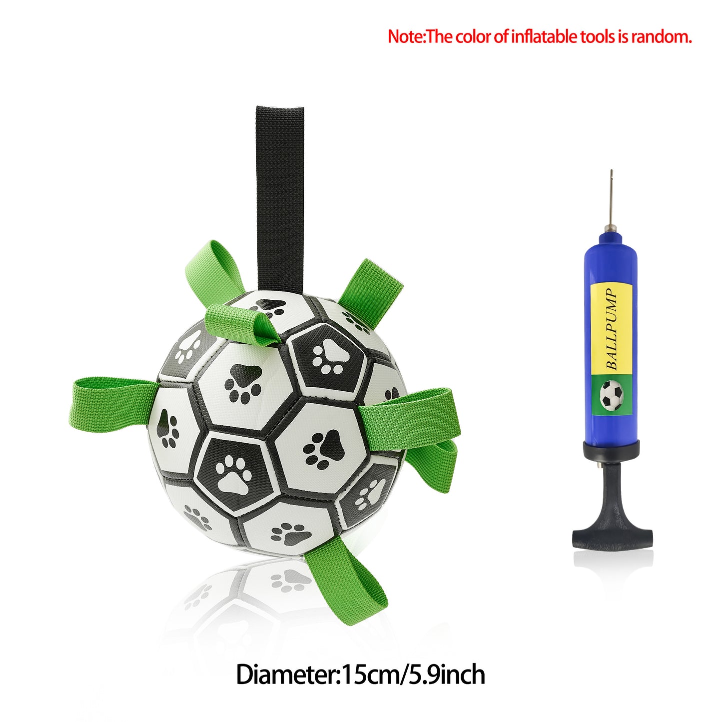 Interactive Dog Soccer Ball – Durable Training Toy for Medium & Large Dogs