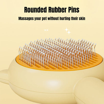 Pet Hair Grooming Brush – Easy Clean, For Cats & Dogs”