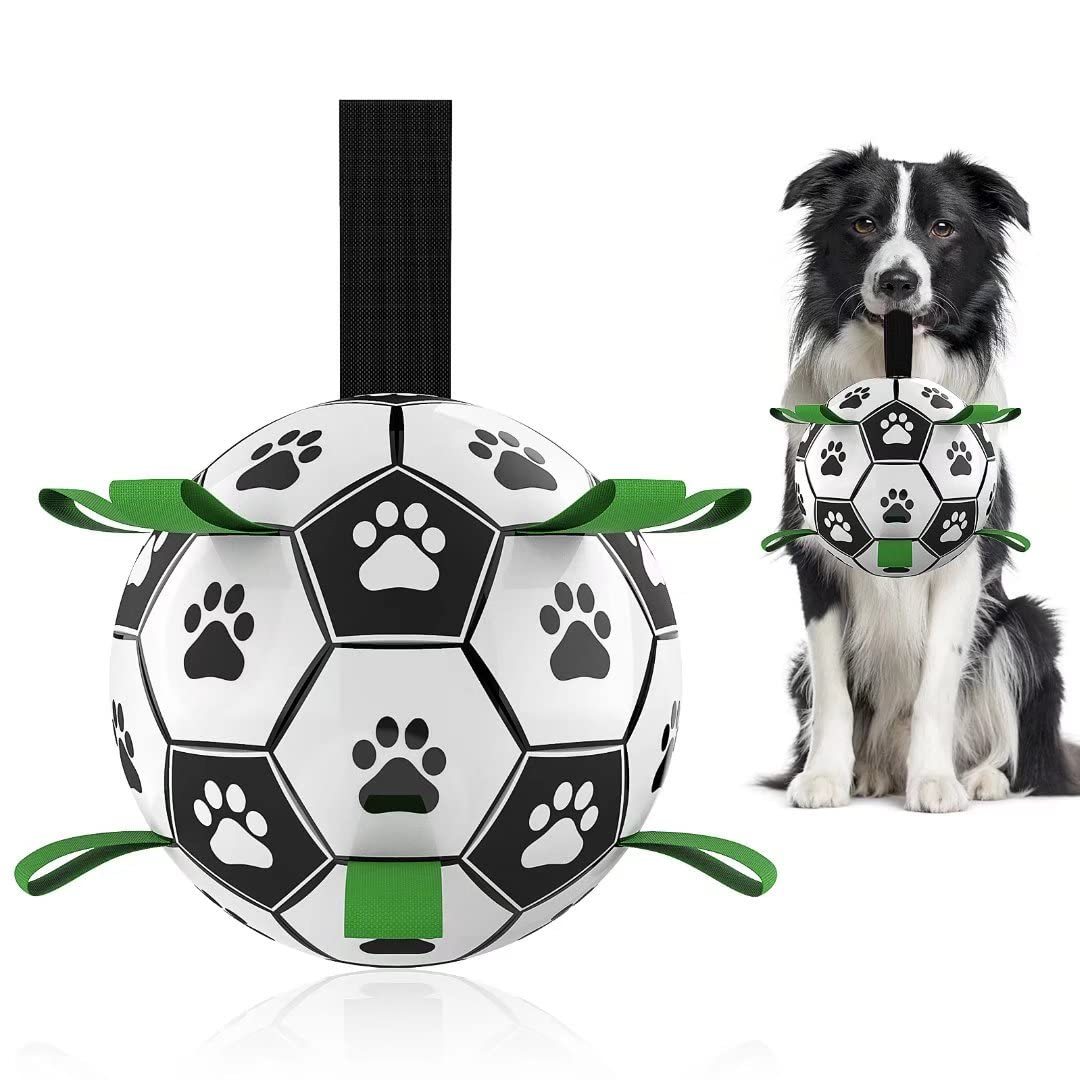 Interactive Dog Soccer Ball – Durable Training Toy for Medium & Large Dogs