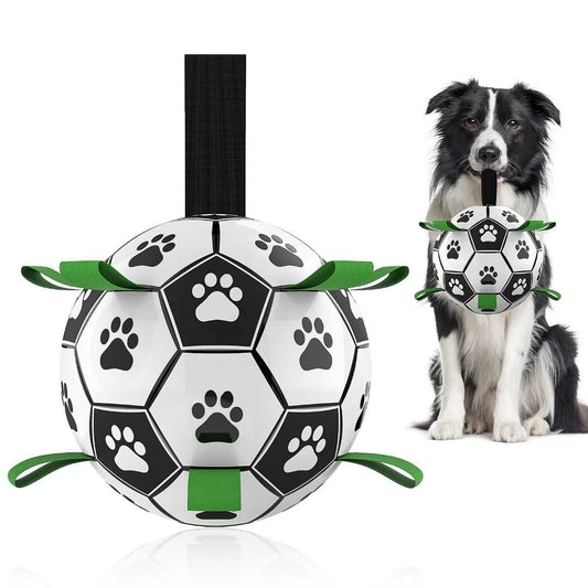 Interactive Dog Soccer Ball – Durable Training Toy for Medium & Large Dogs