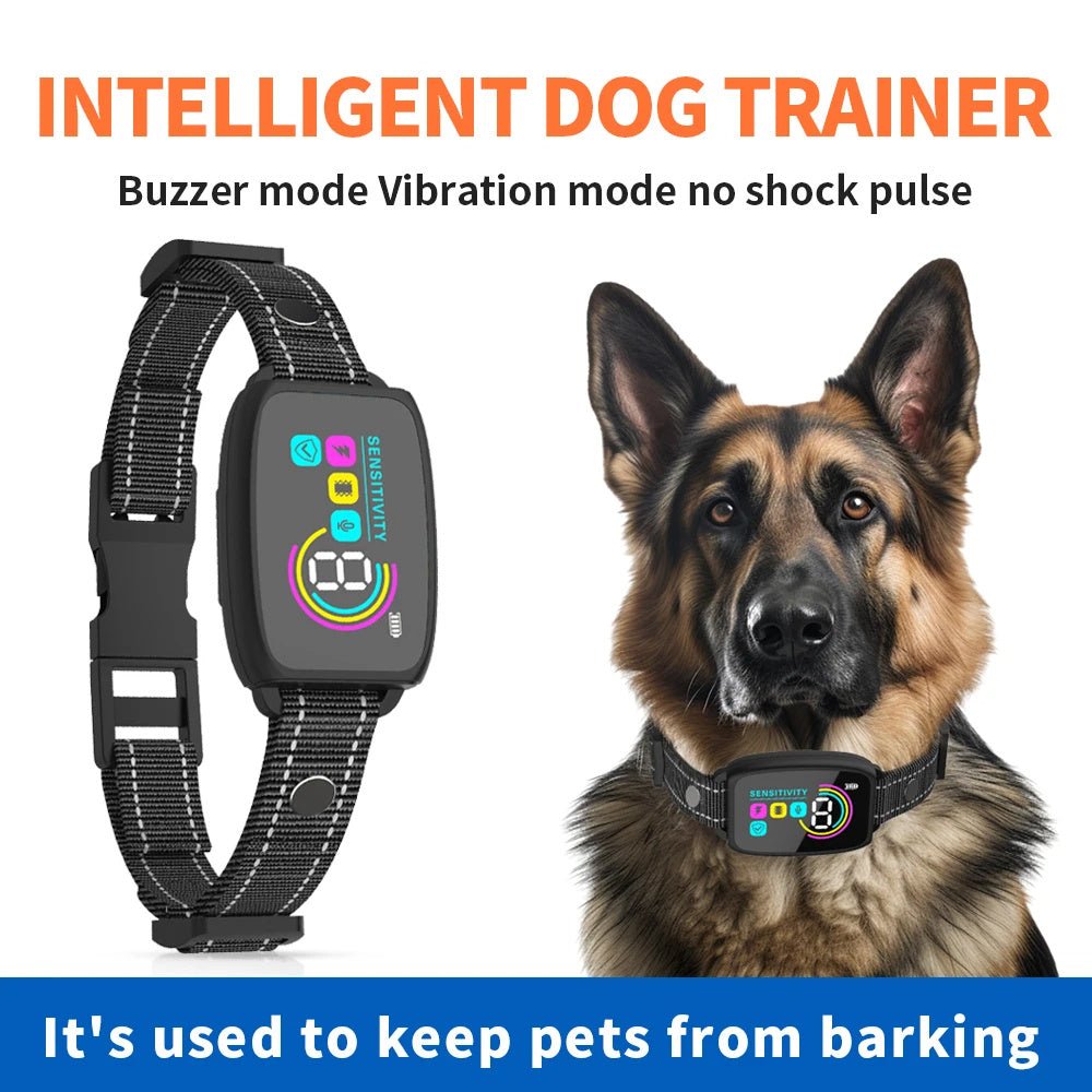 Smart Anti Barking Dog Collar – Rechargeable & Waterproof