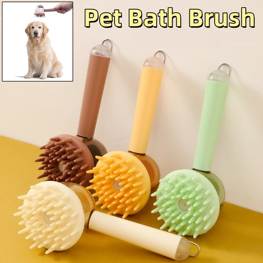 3-in-1 Pet Grooming Brush – Bath, Massage & Comb